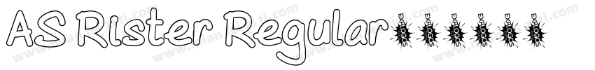 AS Rister Regular字体转换